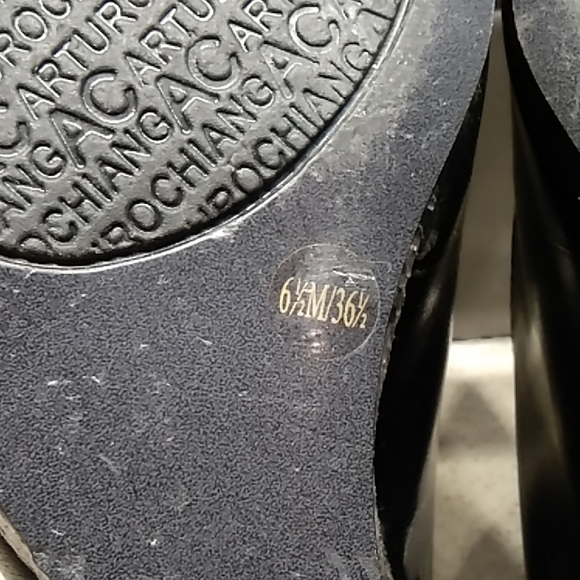 Arturo Chiang Peep Toe Wedges - Picture 6 of 6